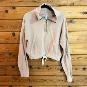 Varley Buckingham Knit Half-Zip Sweater XL